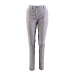 Pantaloni de damă bej cu Lamé discret 24512 / 2024