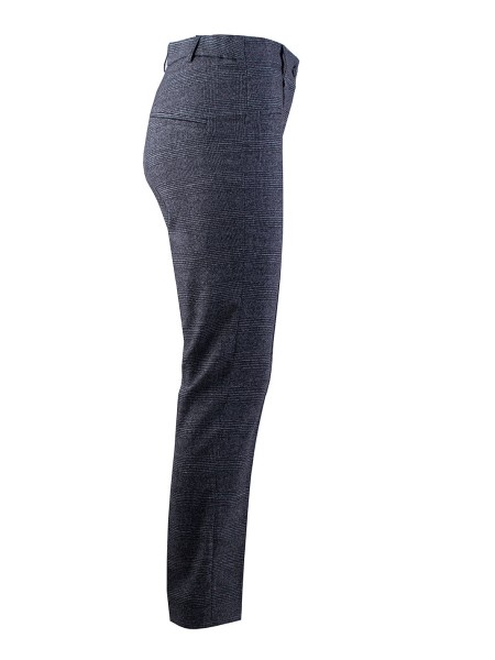 Pantaloni clasici de iarna din lana cu carouri elegante 24533 / 2025