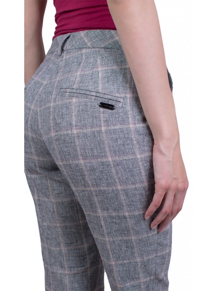 Pantaloni de in pentru femei 21158 / 2021