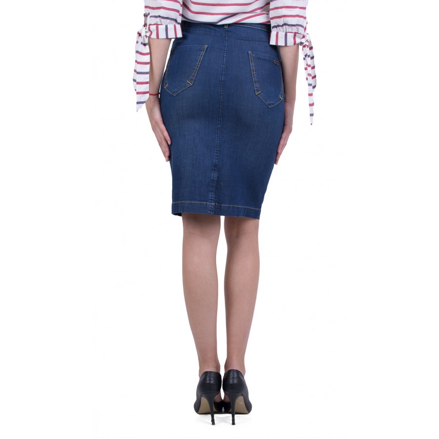 Summer Straight Denim Skirt 22140 / 2022