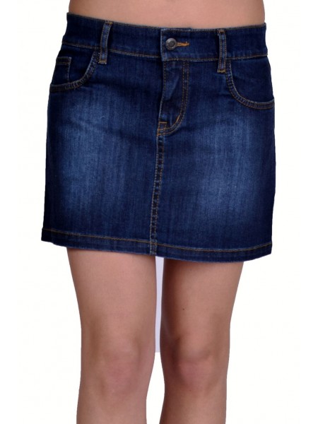 Short denim skirt 1407 made of denim