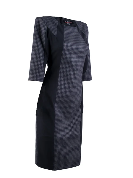 Вталена Рокля Пепит 23528 / 2023 Вталена Рокля Пепит 23528 / 2023