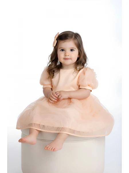 Комплект Рокли за Майка и Дъщеря в Цвят Пудра - Нежност и Елегантност 25704 - 703 / 2025 Комплект Рокли за Майка и Дъщеря в Цвят Пудра - Нежност и Елегантност 25704 - 703 / 2025