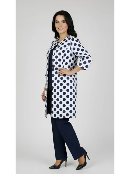 Дамско Манто с Дизайн на Точки 24133 / 2024 Дамско Манто с Дизайн на Точки 24133 / 2024