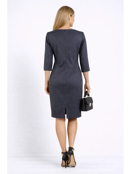 Вталена Рокля Пепит 23528 / 2023 Вталена Рокля Пепит 23528 / 2023